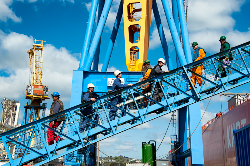 effervescence sur le port